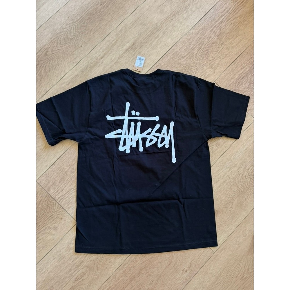 Stussy Basic Tee Black Short Sleeve Graphic Logo T-Shirt 1905000 Mens Size M NEW - Picture 5 of 6